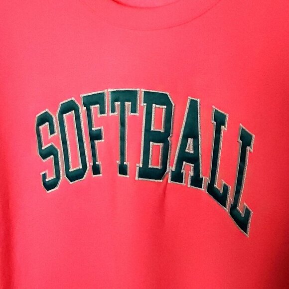 Unbranded Womens Neon Pink Softball Sweatshirt XL - Picture 3 of 6